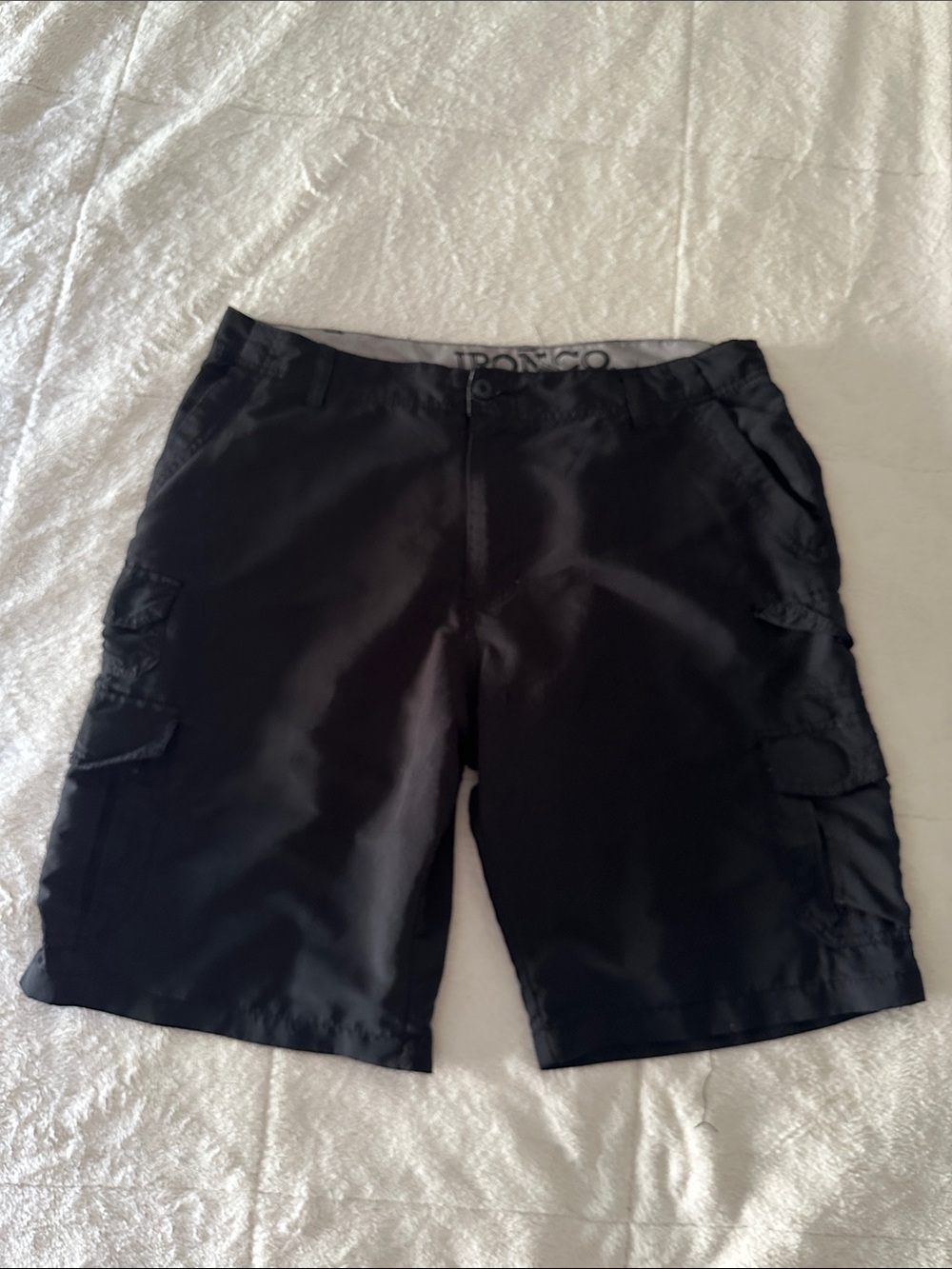 Iron Co. Black Mesh Men’s Shorts with Pockets
